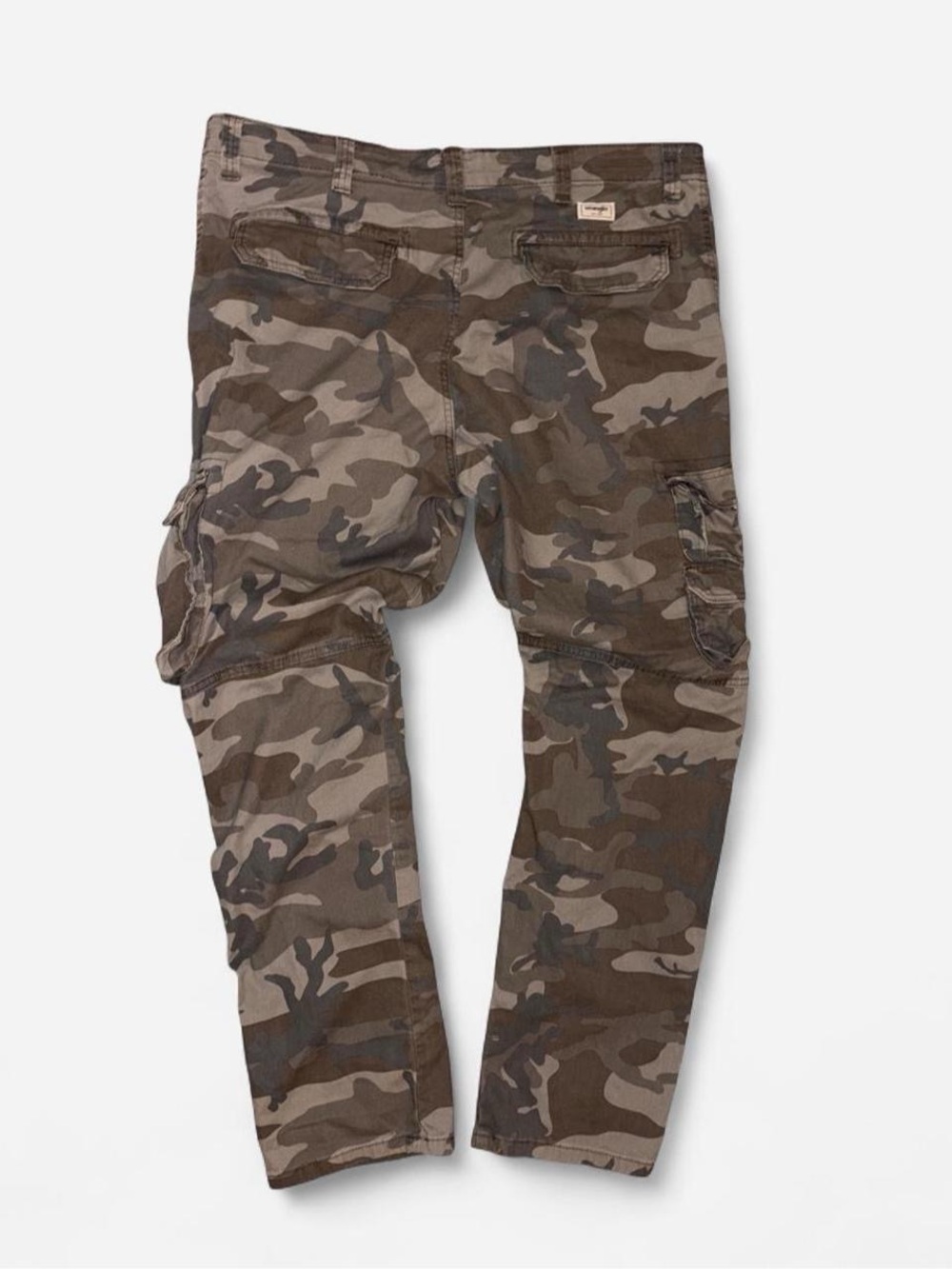 Wrangler camo grunge baggy cargo pants